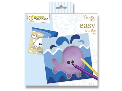 Omalovánky Avenue Mandarine Graffy Easy Mořská zvířátka