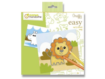 Omalovánky Avenue Mandarine Graffy Easy Divoká zvířátka