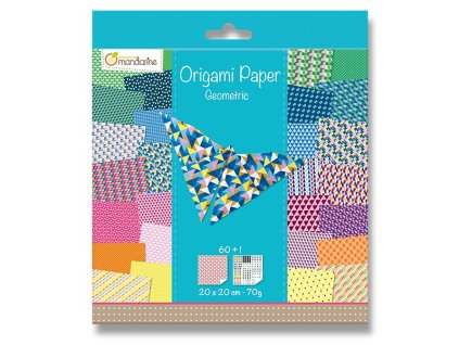 Sada papírů Avenue Mandarine Origami Geometrie - 60 listů