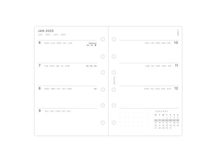 Filofax, Diářový set Minimal 2025, Kapesní