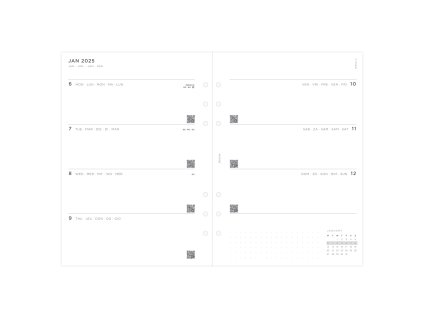 Filofax, Diářový set Minimal 2025, A5