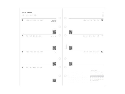 Filofax, Diářový set Minimal 2025, Osobní