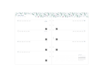 Filofax, Diářový set Garden 2025, A5