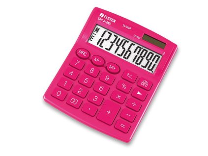Stolní kalkulátor Eleven 810NR - růžová