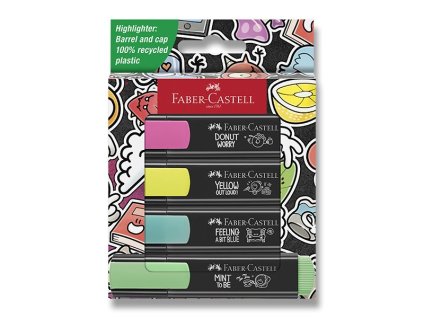 Zvýrazňovače Faber-Castell Textliner 46 Graffiti 4 ks