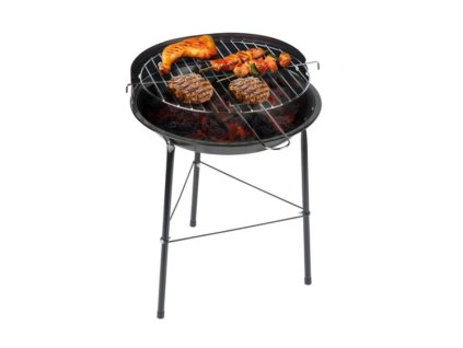 BBQ COLLECTION Gril na dřevěné uhlí kulatý 33x43cm černý ED-291662cern