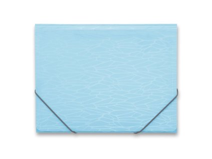 Tříchlopňové desky s gumou Foldermate Nest Pastel, A4 - modrá