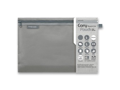 Síťovaná plastová obálka Foldermate Pop Gear, A4 - šedá