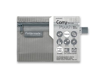 Síťovaná plastová obálka Foldermate Pop Gear, mini - šedá