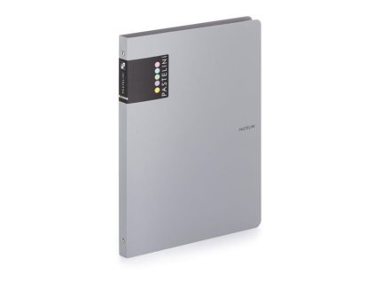 4krouž.pořadač Pastelini-A4, šíře hřbetu 2 cm,šedý