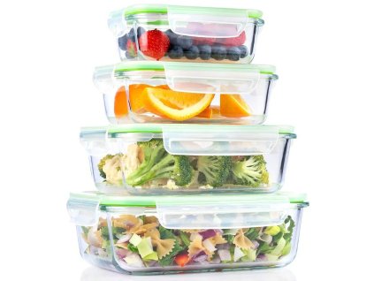 ALPINA-NK Dóza na potraviny skleněná s víčkem sada 8 ks ED-226763