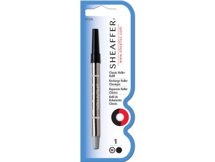 Sheaffer, Náplň do Rollerů, (M) střední, černá, blistr