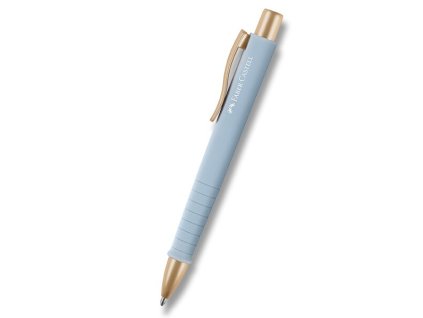 Kuličkové pero Faber-Castell Poly Ball Urban Gold, XB - světle modrá
