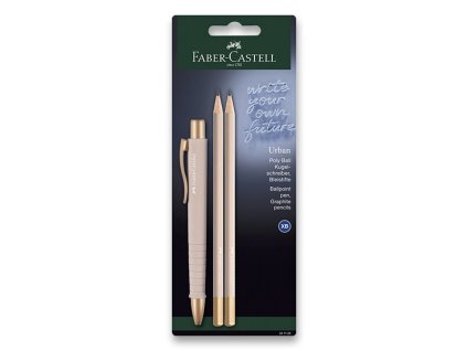 Kuličkové pero Faber-Castell Poly Ball Urban sada, 3 ks, mix barev
