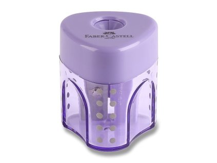 Ořezávátko Faber-Castell Grip Auto Mini - s odpadní nádobkou 1 otvor, mix barev