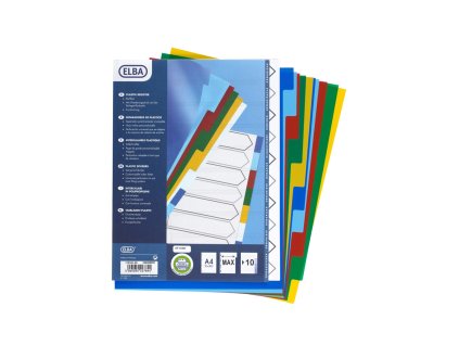 Elba, Rozlišovač Strongline, PP, A4+, 10 barev, mix barev