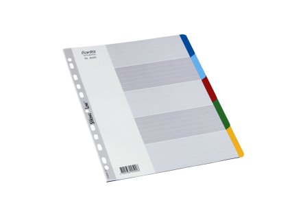 Bantex, Rozlišovač, PP, A4, 5 barev, mix barev