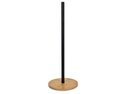HIT Držák na toaletní papír 52 cm černá/dřevo HT-22170443