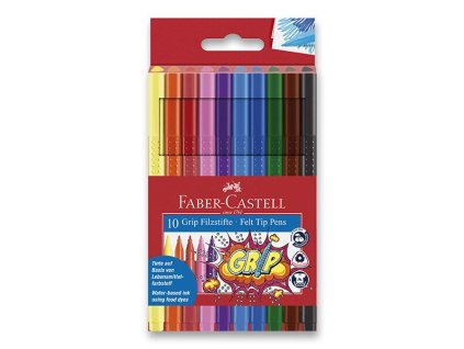 Dětské fixy Faber-Castell Grip 10 barev