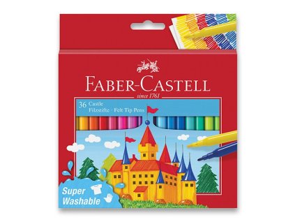 Dětské fixy Faber-Castell Castle 36 barev