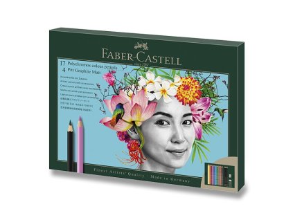 Sada Faber-Castell Polychromos & Pitt Graphite Matt 23 ks