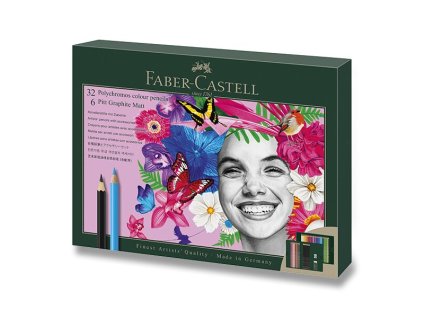 Sada Faber-Castell Polychromos & Pitt Graphite Matt 40 ks