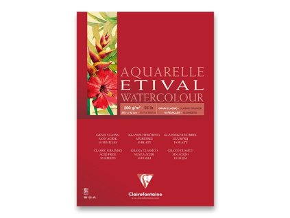 Akvarelový blok Clairefontaine Etival Classic Grain A3, 10 listů, 200 g