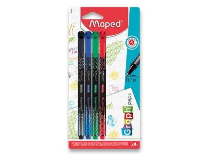 Liner Maped Graph´Peps Deco 4 ks, základní barvy