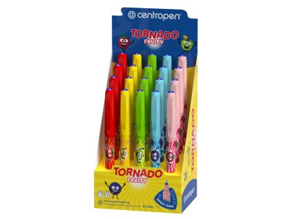 Roller Centropen TORNADO Fruity 2675 - stojánek 20 ks