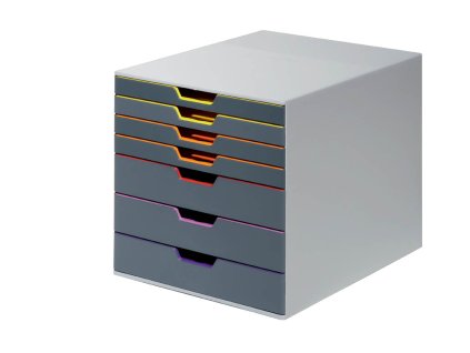 Zásuvkový box VARICOLOR® - 7 zásuvek / šedá