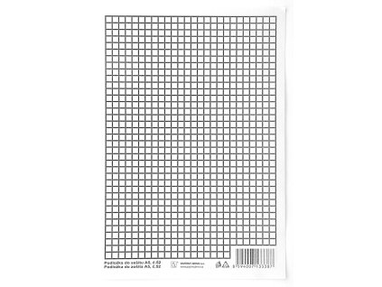 Podložka do sešitů A4 papírová - linka / čtvereček