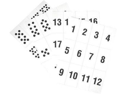 Písmena a číslice - sada číslic