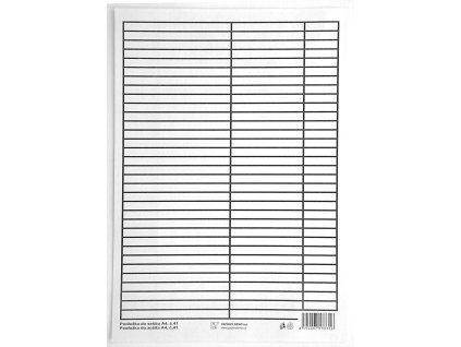 Podložka do sešitů A4 PVC - linka / linka