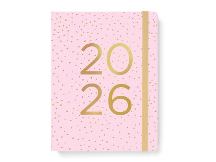 Filofax, plánovač Confetti 2026, A5, rose quartz