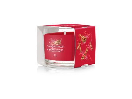 YANKEE CANDLE VOTIVNÍ SVÍČKA PLNĚNÁ VE SKLE SPARKLING CINNAMON