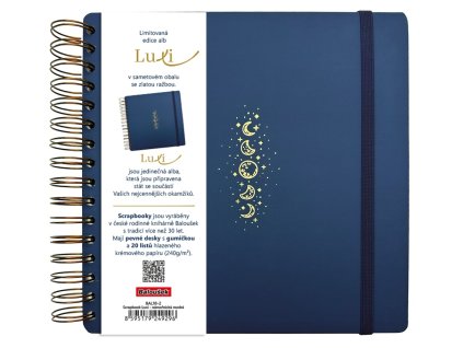 Fotoalbum Luxi - 21 x 21 cm / námořnická modrá vesmír