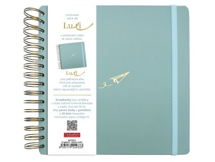 Fotoalbum Luxi - 24 x 21 cm / ledově modrá vlaštovka