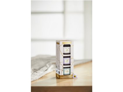 Yankee Candle dárková sada 3 skleněných votivních svíček Little Luxuries