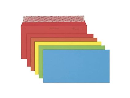 Elco, Obálka Color, C5/6 dlouhá, mix barev, bal. 20 ks