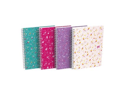 Oxford, Blok Floral, 60 listů, linkovaný, floral (Velikost A5)