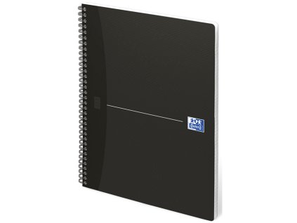 Oxford, Zápisník Essentials Black, 90 listů, linkovaný, černá (Velikost A4)