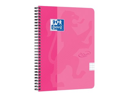 Oxford, Zápisník Nordic Touch, A5+, 70 listů, čtverečkovaný (Barva růžová)