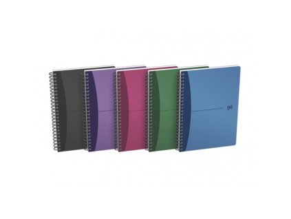 Oxford, Zápisník Urban, 50 listů, čtverečkovaný, mix barev (Velikost A5)