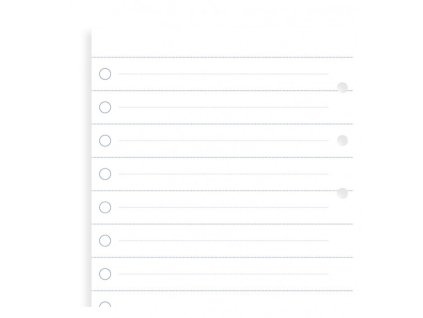 Filofax, Seznam úkolů pro Clipbook, bílá (Velikost osobní)