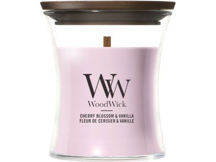 WoodWick Cherry Blossom & Vanilla svíčka malá