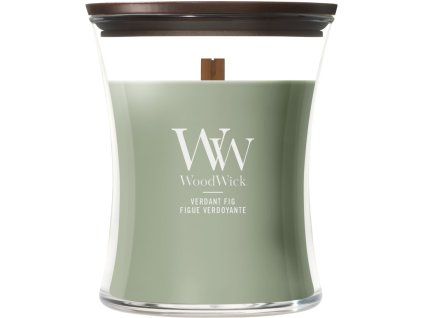 WoodWick Verdant Fig svíčka střední