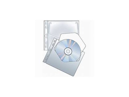 Karton P+P, obal na CD s eurozávěsem polypropylen 10 ks