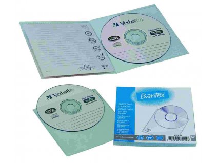 Bantex,  obal na CD + kapsa + štítek, 5 ks