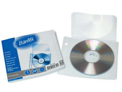 Bantex, obal na CD, zakládací závěsný, 5 ks