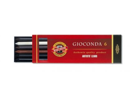 Koh-i-noor, tuha pro umělecké kreslení 6 kusová sada III. GIOCONDA 4869  průměr tuhy 5,6 mm délka tuhy 120 mm